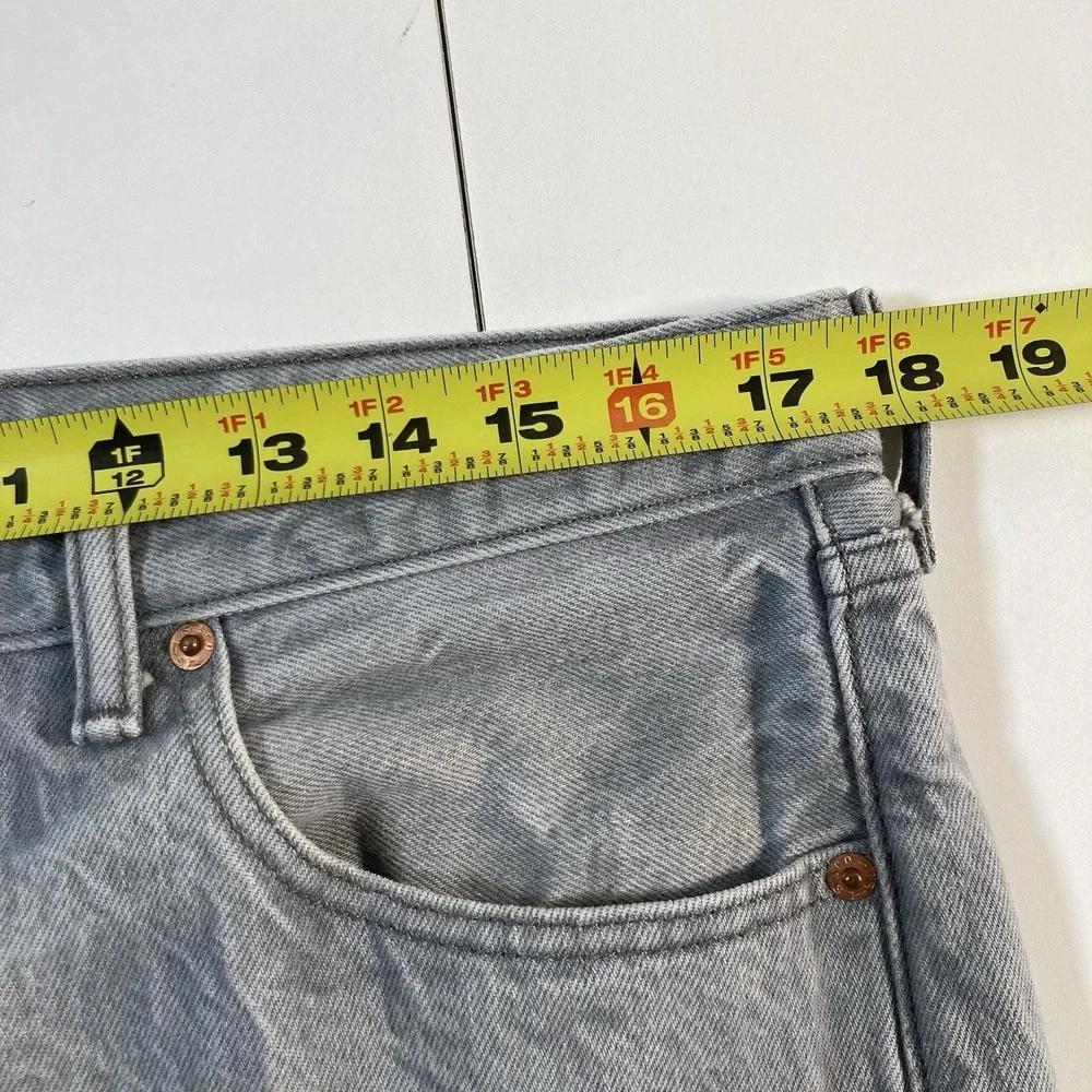 Levi's 501xx Jeans 36x33 Button Fly Gray Stone Washed Denim USA (Tag 36x36)